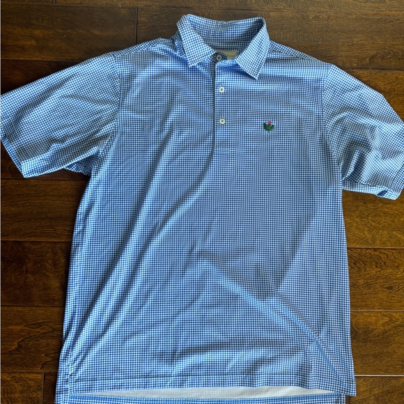 Donald Ross M Blue Checkered Men's Shirt - Picture 1 of 6